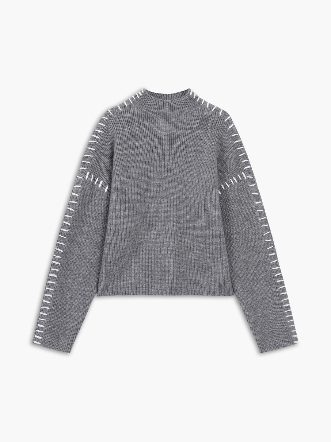 Monteclo - Harlow Shift The Focus Oversized Mock Neck Sweater