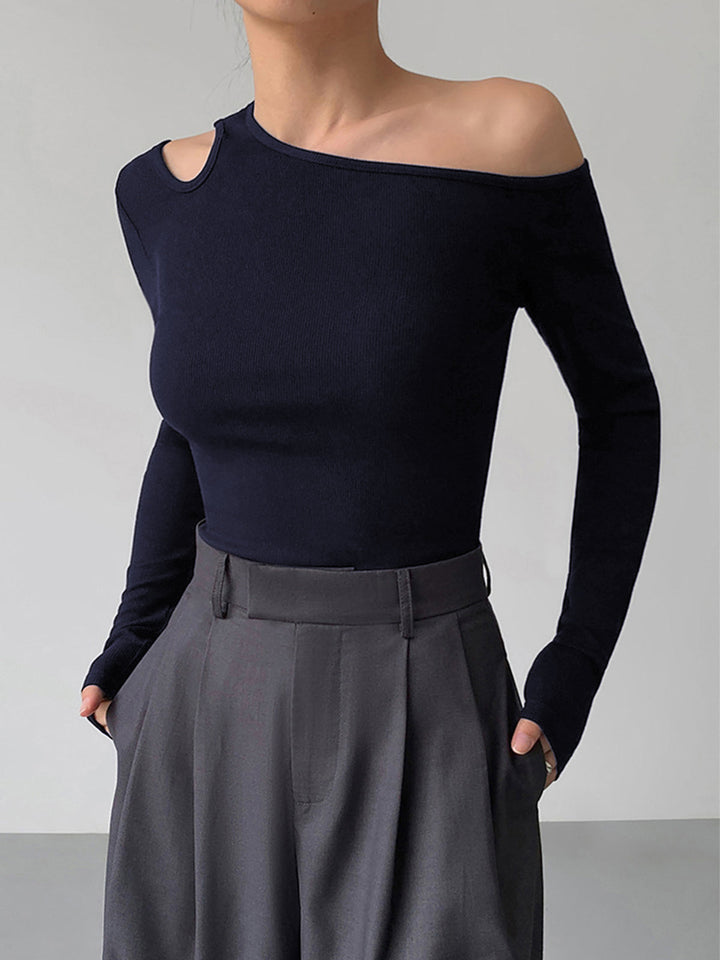 Monteclo - Jane Slinky Cutout Knit Top