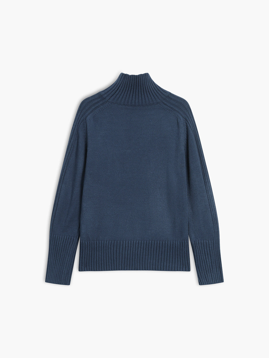 Monteclo - Madelynn Solid High Neck Knit Sweater