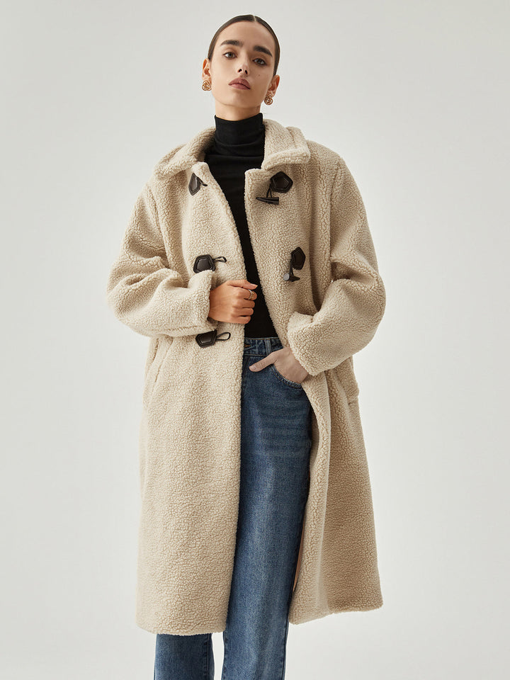 Monteclo - Georgia Oversized Button Fleece Coat