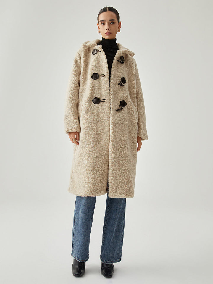 Monteclo - Georgia Oversized Button Fleece Coat