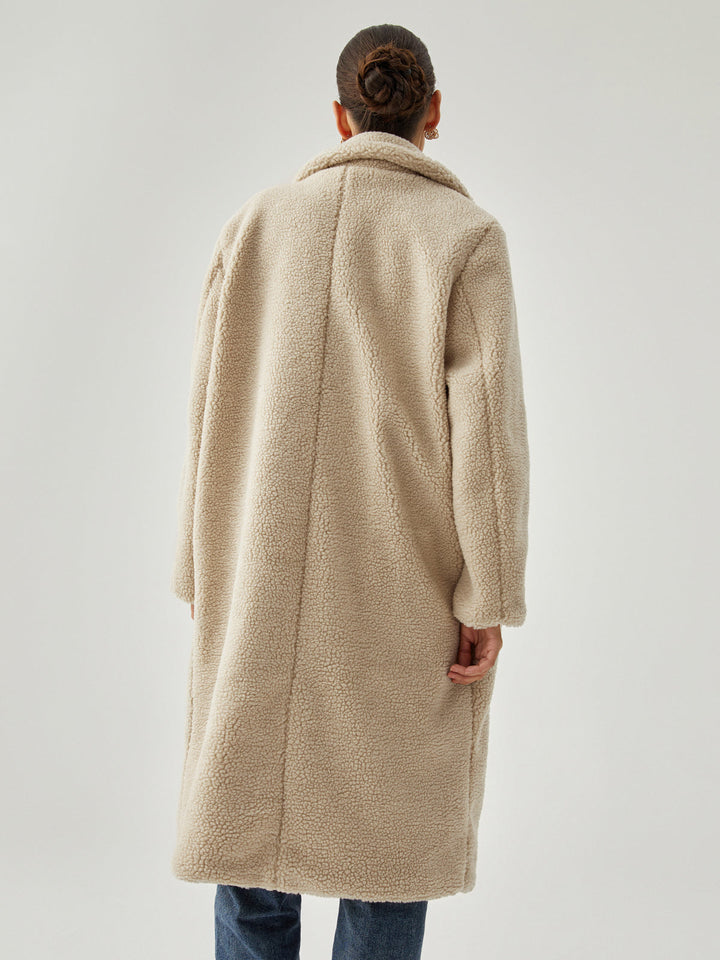 Monteclo - Georgia Oversized Button Fleece Coat