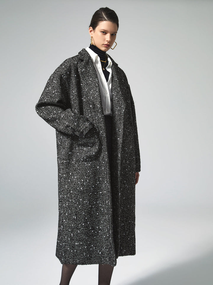 Monteclo - Brooklynn Tweed Boucle Wool Coat