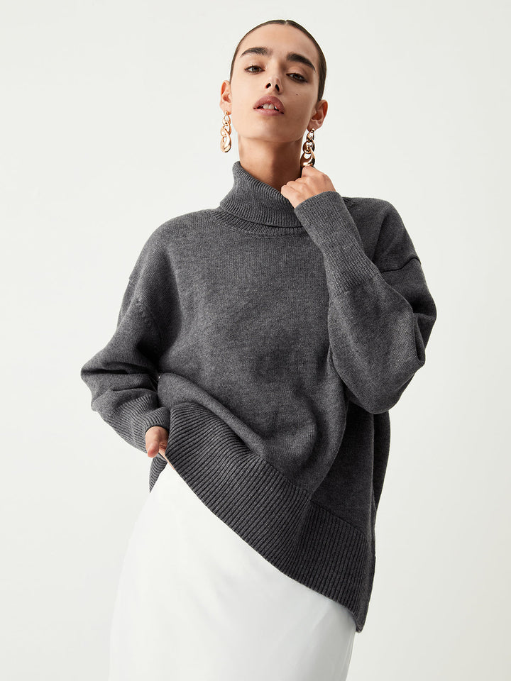 Monteclo - Alessia Turtleneck Oversized Sweater