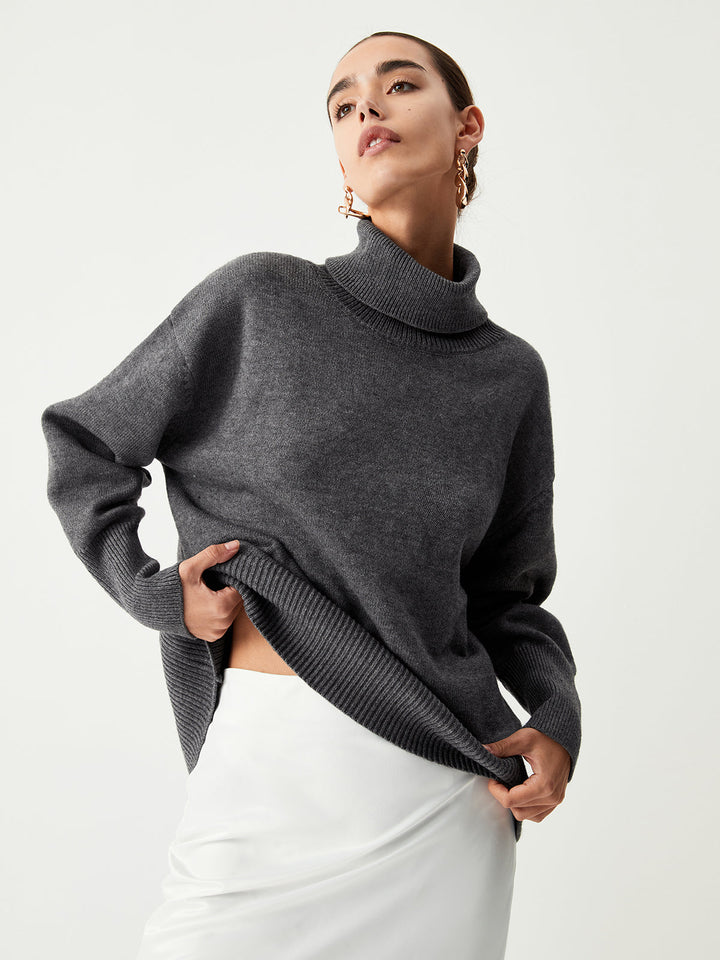 Monteclo - Alessia Turtleneck Oversized Sweater