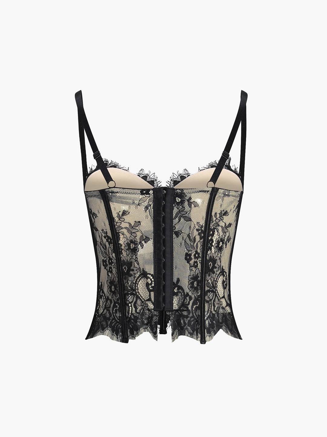 Monteclo - Hazel Floral Semi-sheer Corset