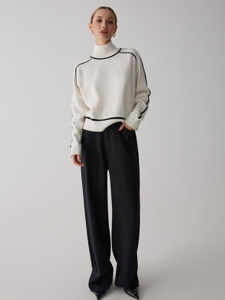 Monteclo - Jana Turtleneck Long Sleeve Sweater