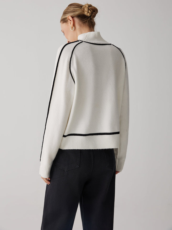 Monteclo - Jana Turtleneck Long Sleeve Sweater