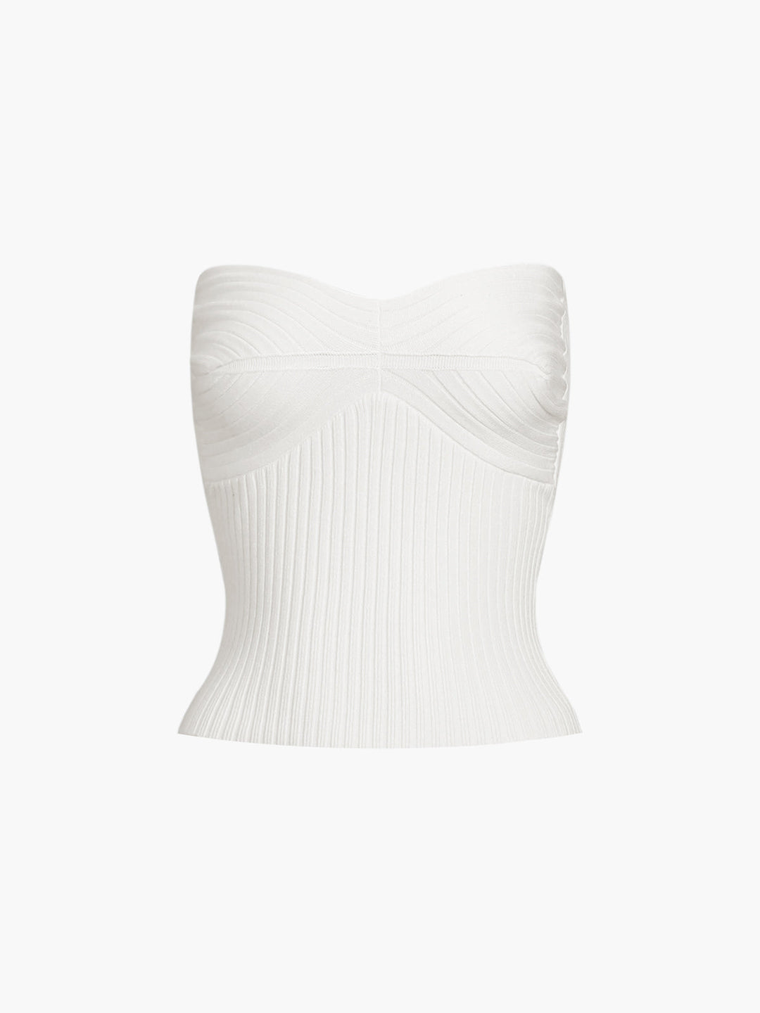 Monteclo - Renata Solid Ribbed Tube Top