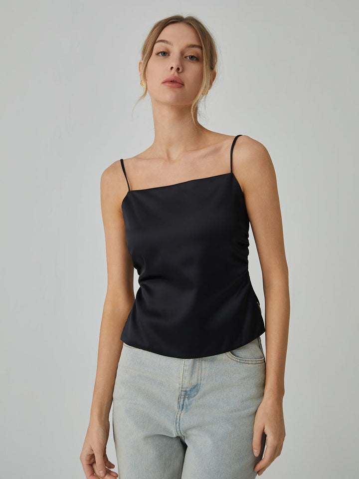 Monteclo - Ruby Knotted Backless Tank Top