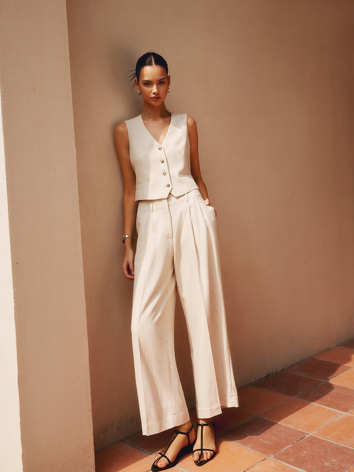 Monteclo - Irene Tailored Button Suit Waistcoat