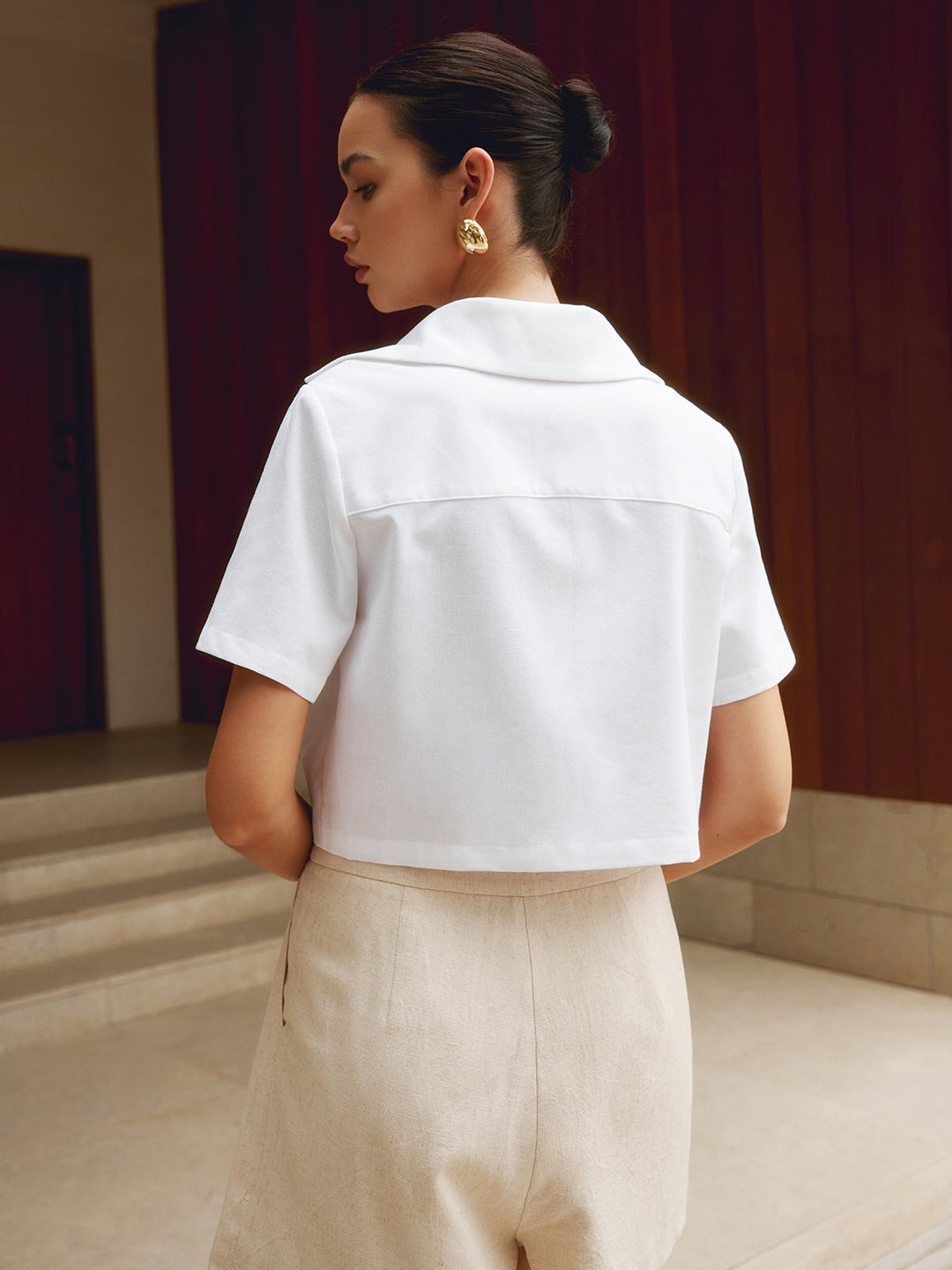 Monteclo - Kahlani Cropped Shirt