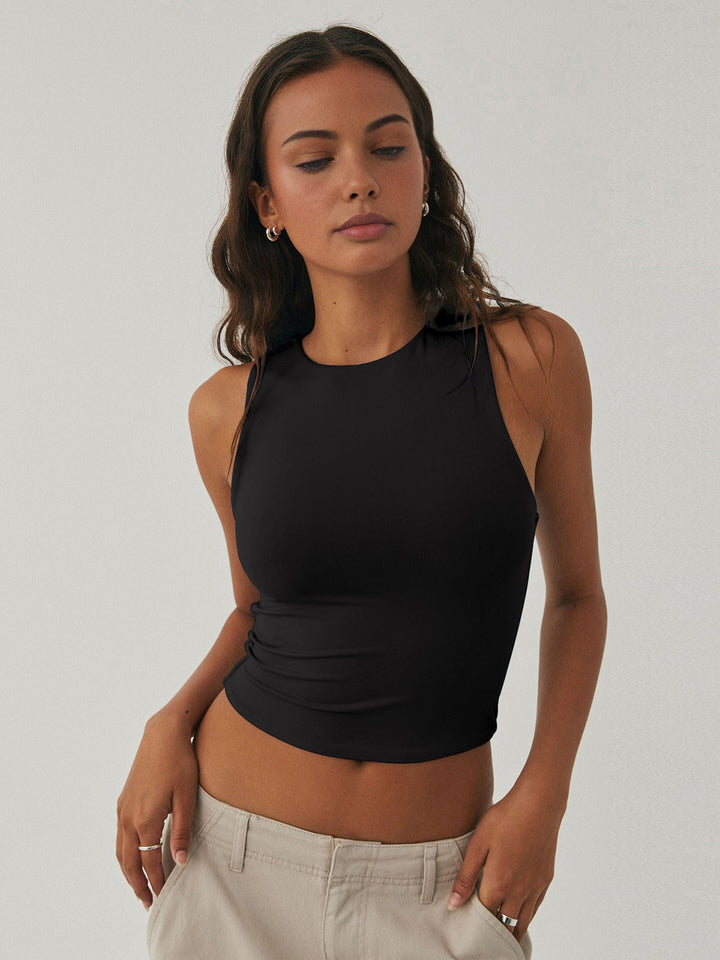 Monteclo - Marlee Solid Basic Tank Top