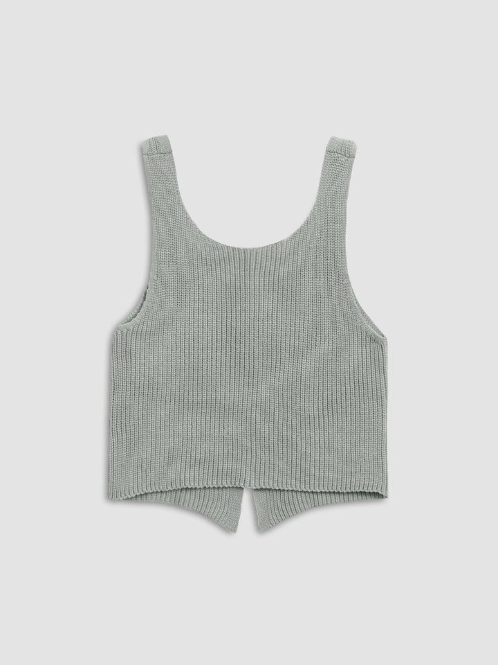 Monteclo - Gwen Classic Hook-and-Eye Knit Vest