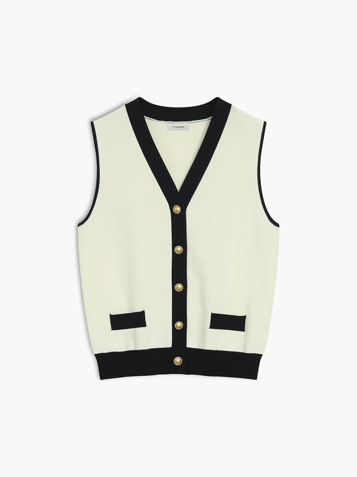 Monteclo - Claribelle Metal Button Vest