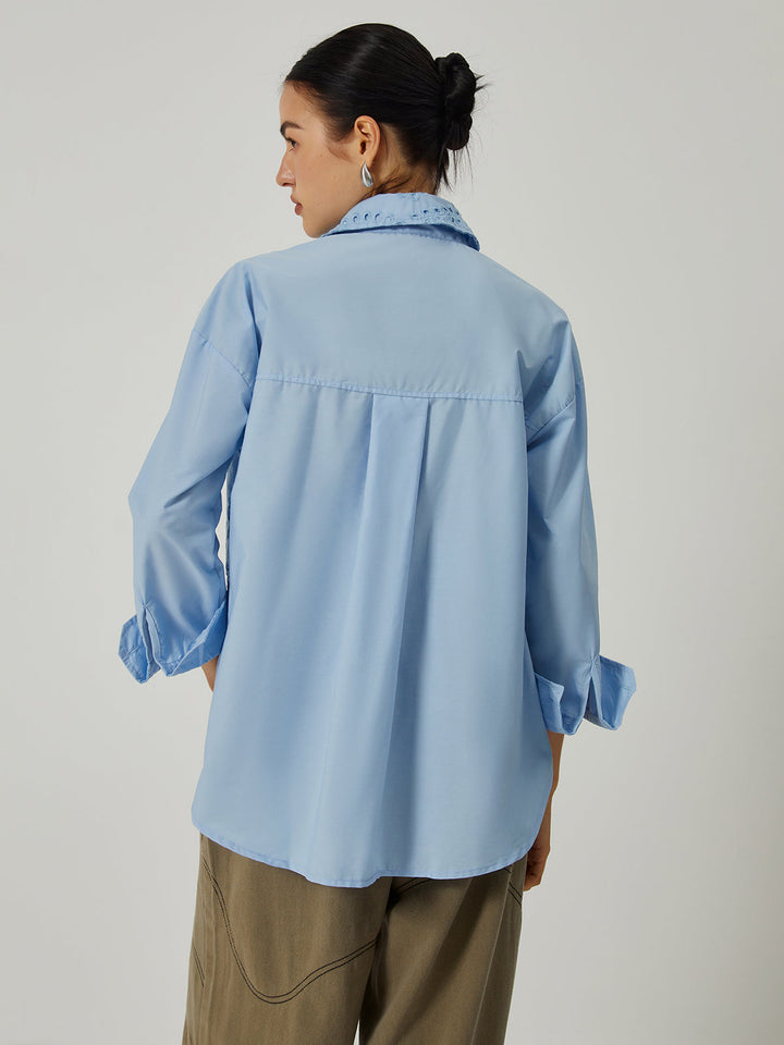 Monteclo - Mia Embroidery Long Sleeve Shirt