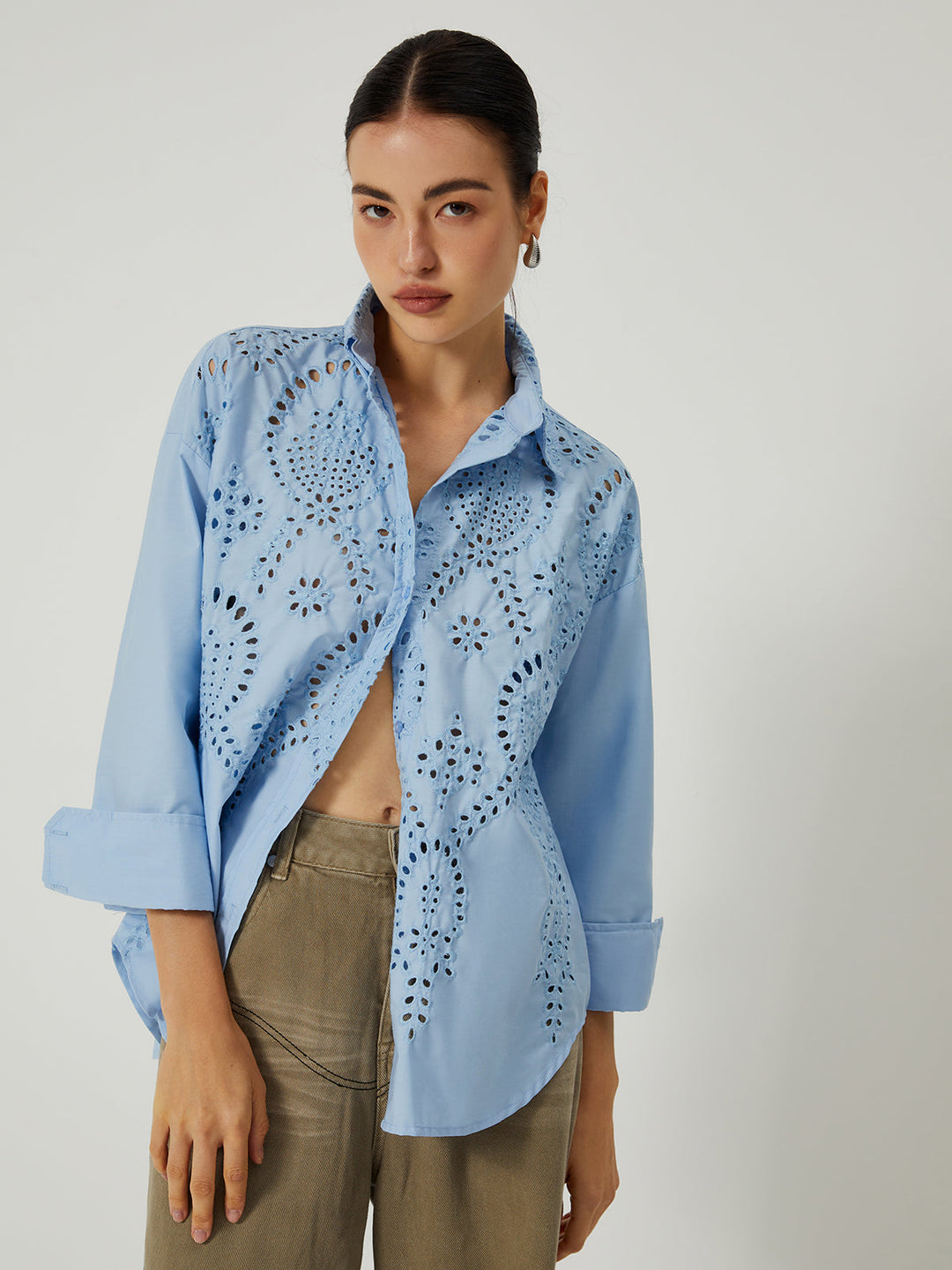 Monteclo - Mia Embroidery Long Sleeve Shirt