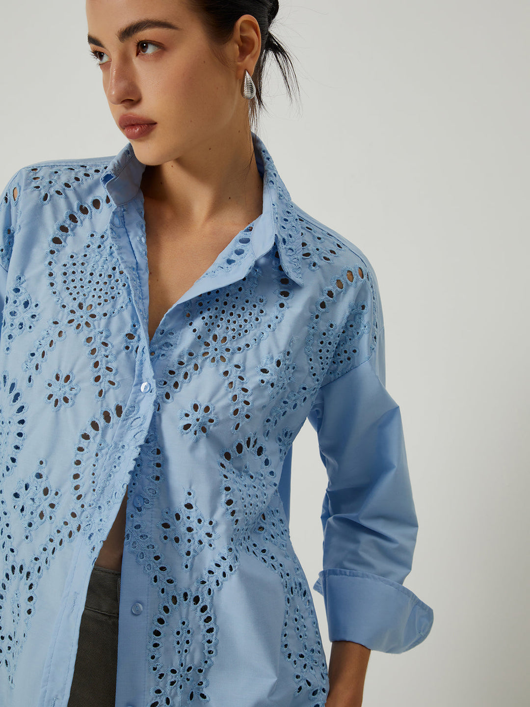 Monteclo - Mia Embroidery Long Sleeve Shirt