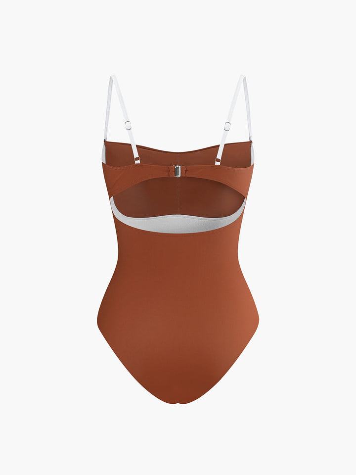 Peach - One Piece Swimsuit