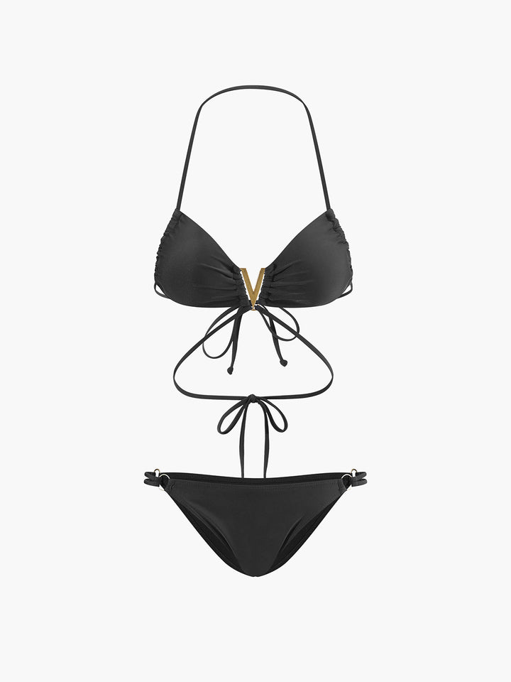 Monteclo - Adjustable Halter Bikini Set