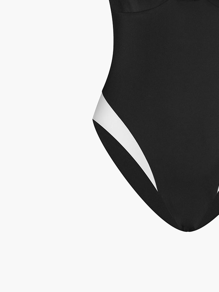 Contrast One-Piece Swimsuit