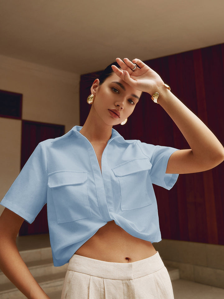 Monteclo - Kahlani Cropped Shirt