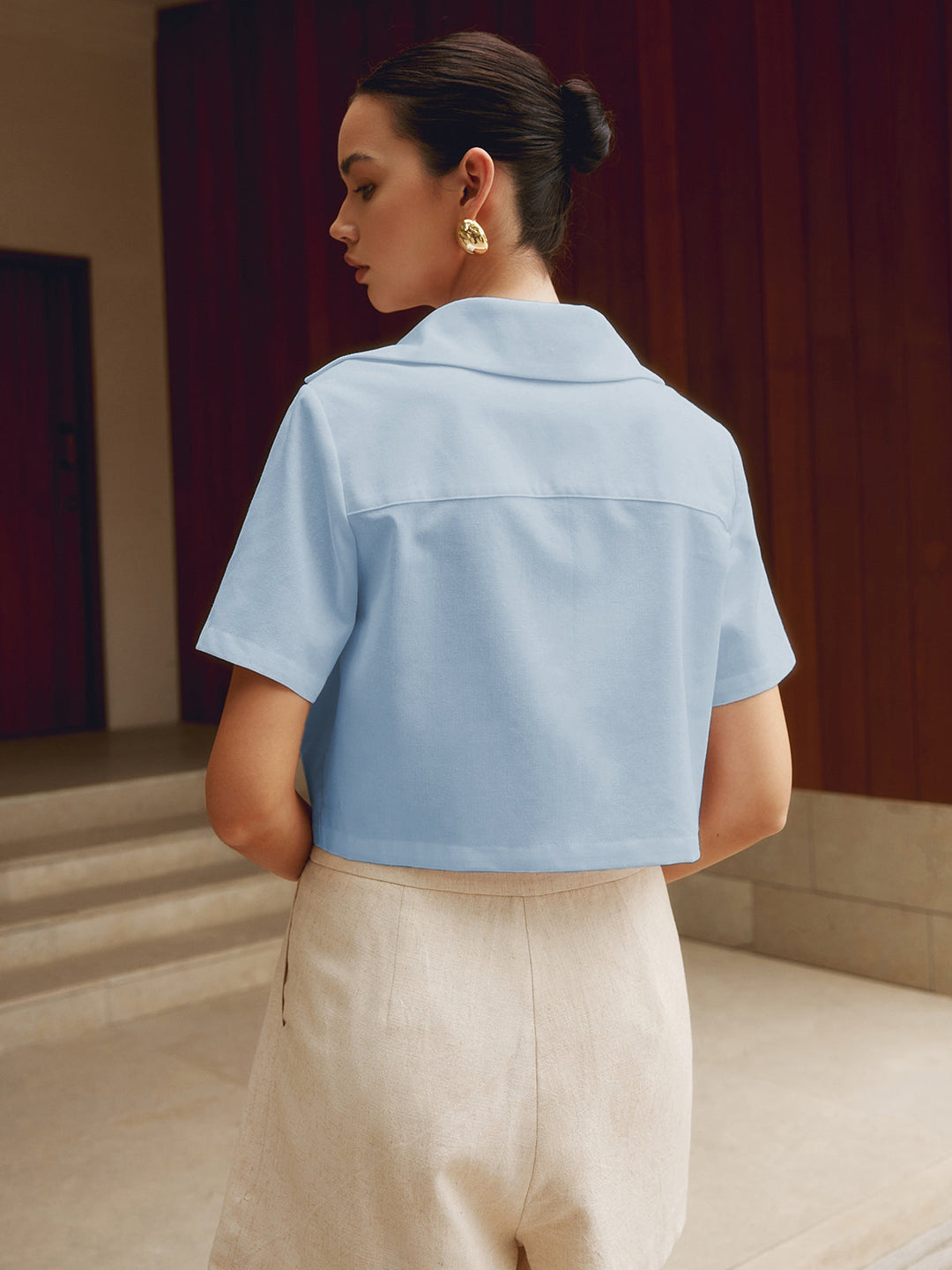 Monteclo - Kahlani Cropped Shirt