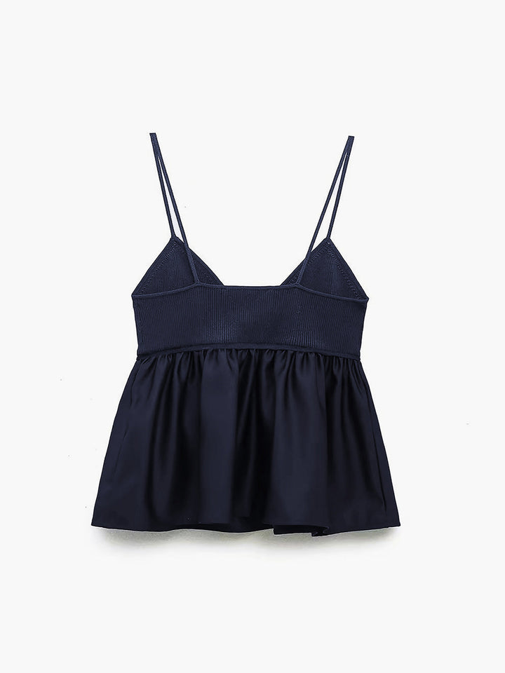 Monteclo - Angela Ruffle Crop Cami Top