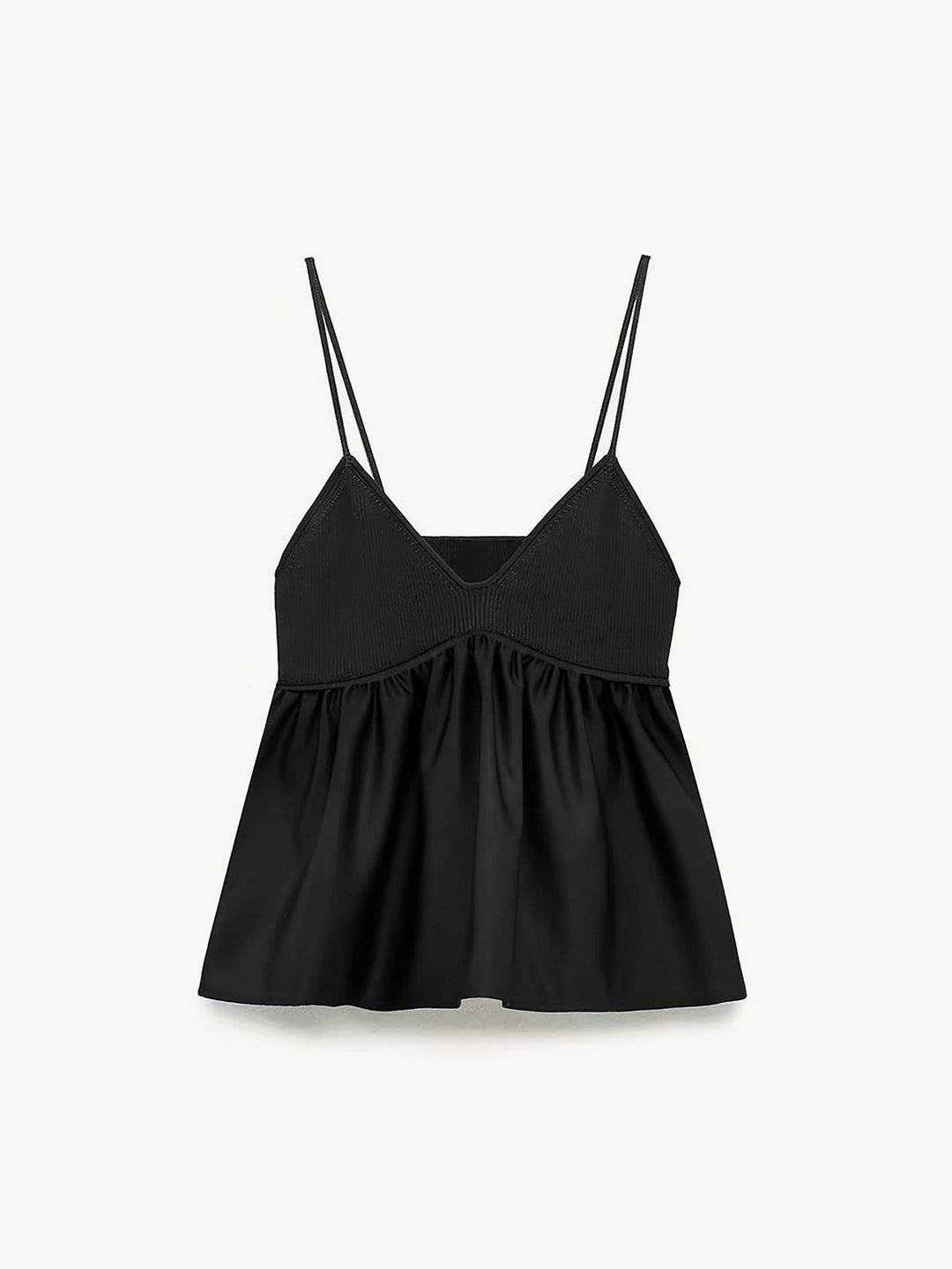 Monteclo - Angela Ruffle Crop Cami Top