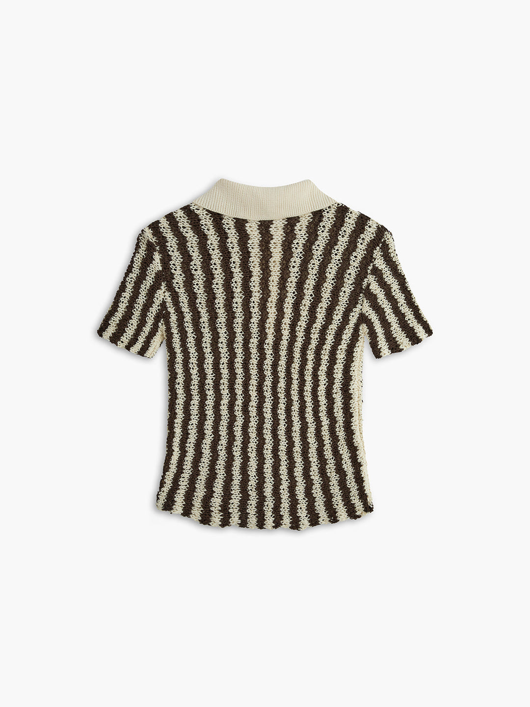 Monteclo - Mariana Striped Short Sleeve Knit Top