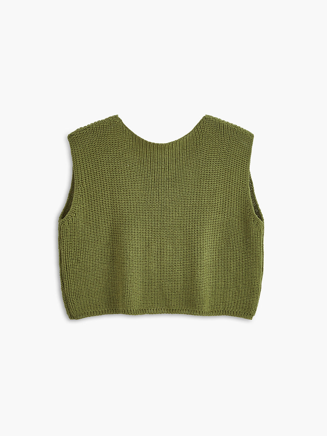 Monteclo - Mariah Tie Front Solid Sweater Vest