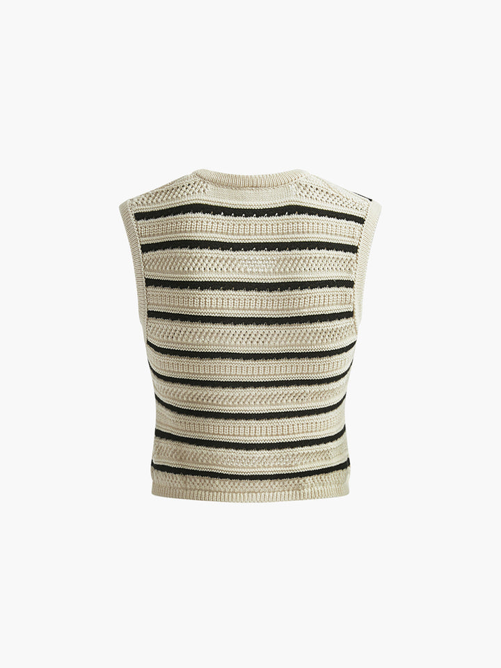 Monteclo - Kinsley Knitted V-Neck Tank Top