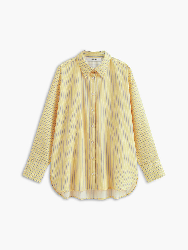 Monteclo - Anika Casual Long Sleeve Striped Shirt