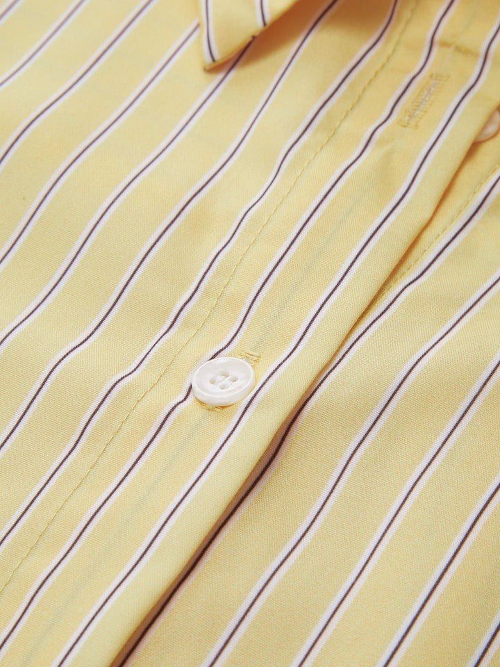 Monteclo - Anika Casual Long Sleeve Striped Shirt