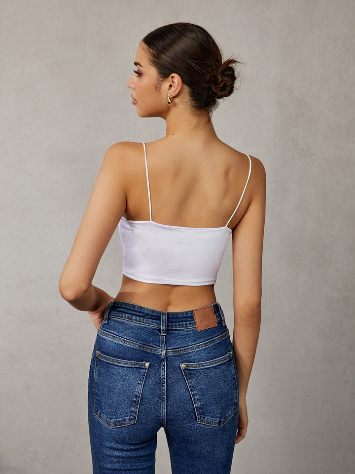 Monteclo - Ophelia Sleeveless Cami Crop Top