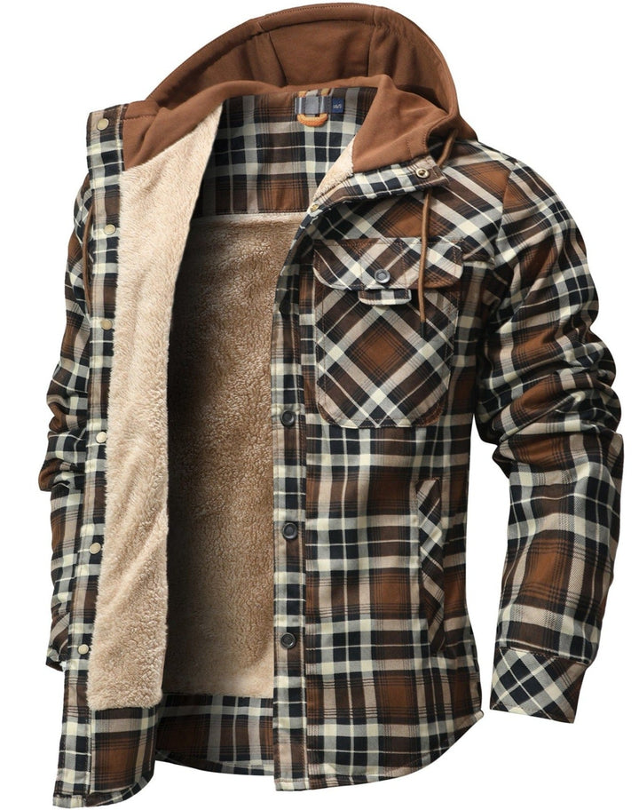 Highlander Hooded Flannel Jacket (9 Designs)