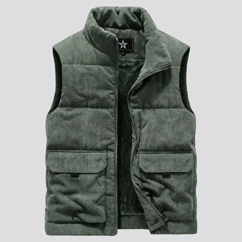 Cannes Corduroy Fleece Gilet