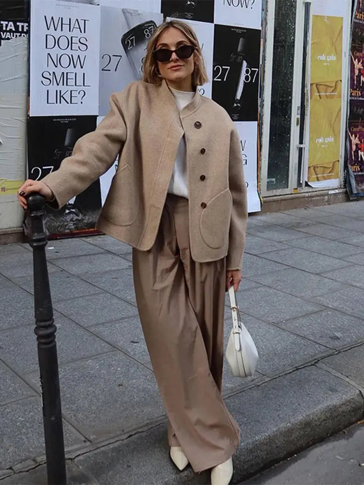 Kelly - Oversized wool blend coat