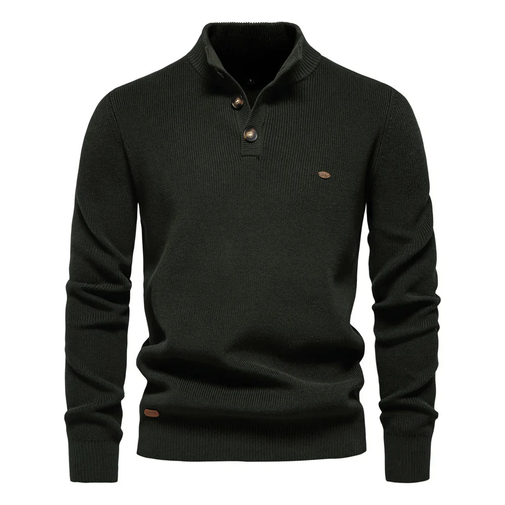 Chion | Knitted buttoned sweater for men