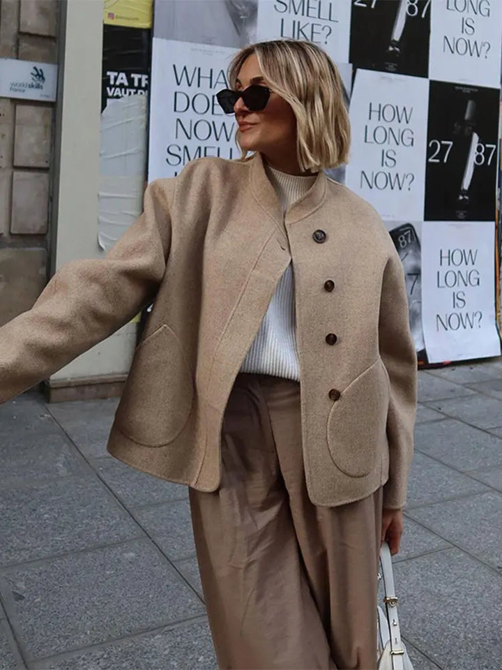 Kelly - Oversized wool blend coat