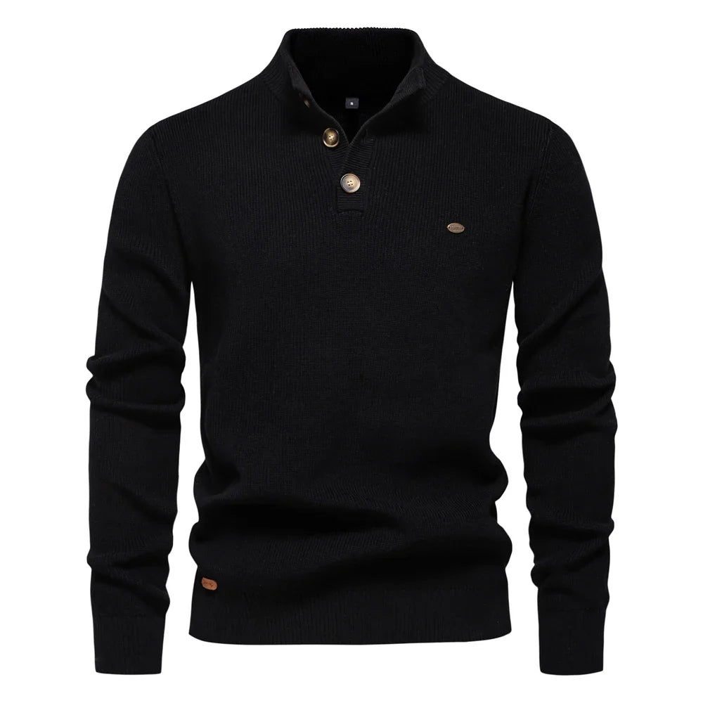 Chion | Knitted buttoned sweater for men