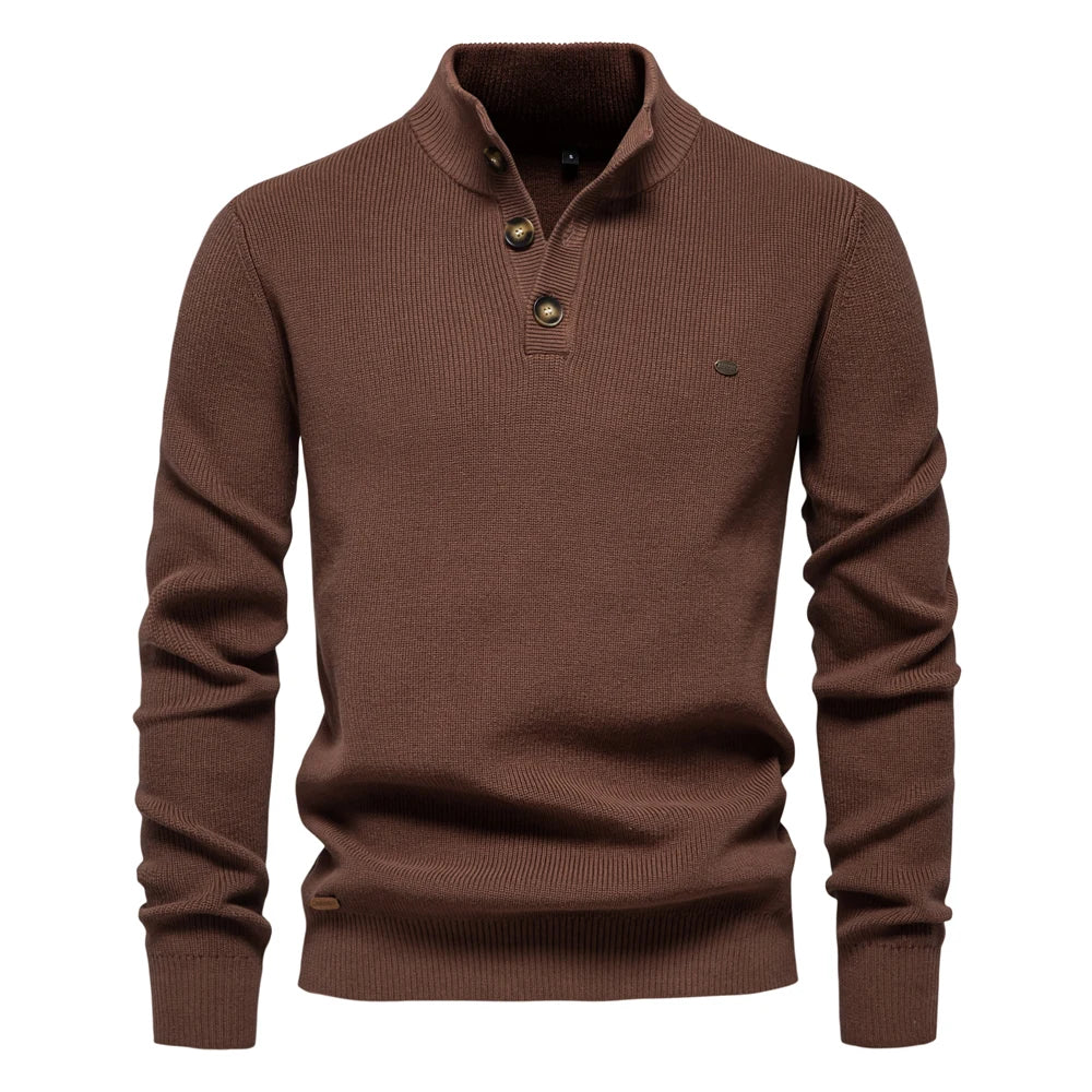 Chion | Knitted buttoned sweater for men