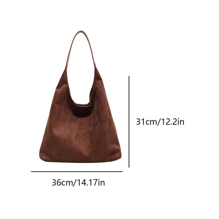 Yara | Suede leather tote bag