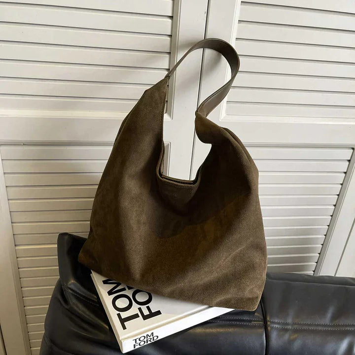 Yara | Suede leather tote bag