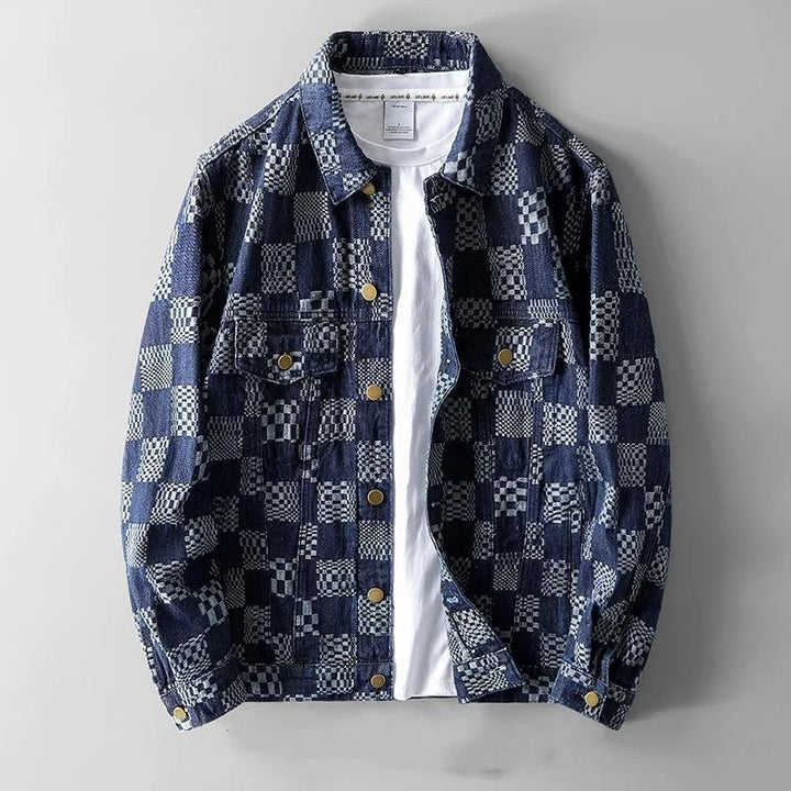 Cannes Plaid Denim Jacket