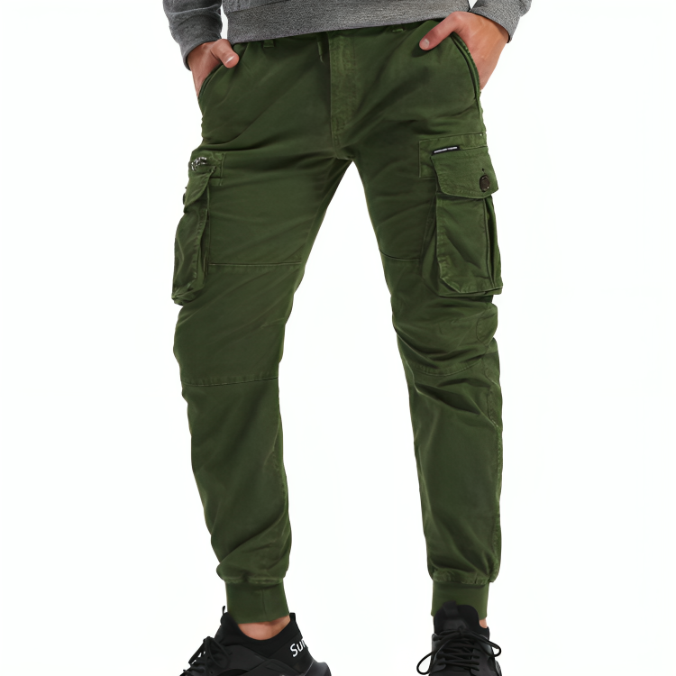 Mens Cotton Cargo Trousers