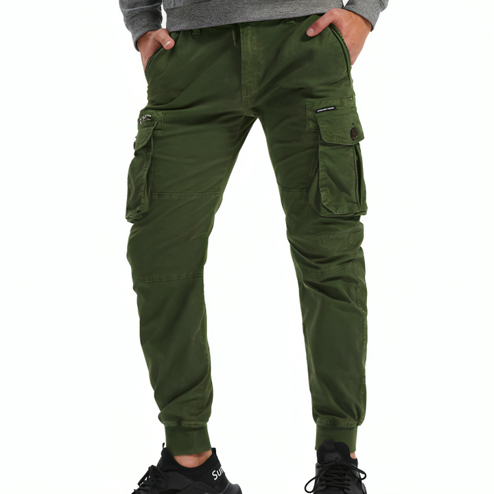 Mens Cotton Cargo Trousers