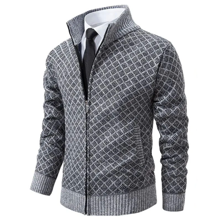 Tom | Jacquard-strap cardigan