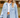 Manee - New Denim Raw Edge Washed Tassel Top Casual Shirt - Clear blue