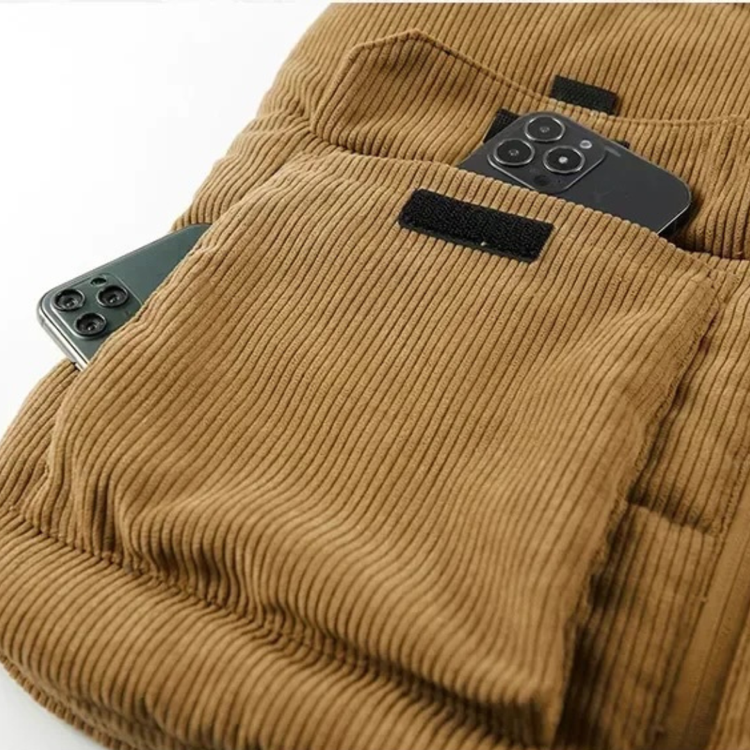 Cannes Corduroy Fleece Gilet